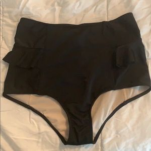 Size S Black Kortni Jeanne Swim Bottoms